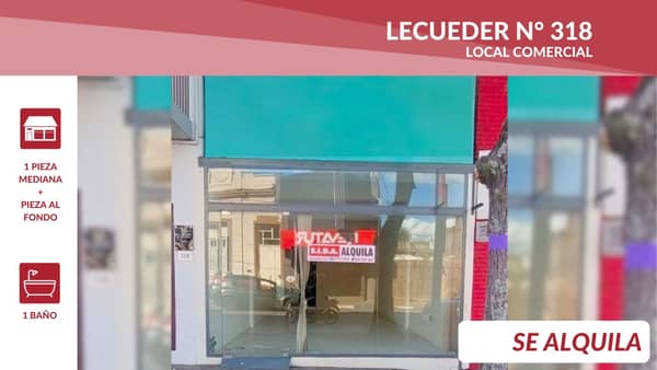 Alquiler / LECUEDER 318 / Artigas